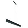 Lustra LED suspendata design liniar HANOK 38W 4000K neagra