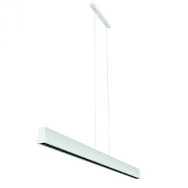 Pendule, Lustre suspendate - Lustra LED suspendata design liniar HANOK 38W 4000K alba