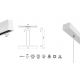Pendule, Lustre suspendate - Lustra LED suspendata design liniar HANOK 38W 4000K alba