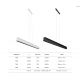 Pendule, Lustre suspendate - Lustra LED suspendata design liniar HANOK 38W 3000K neagra