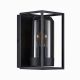 Aplice - Aplica de perete exterior IP44 design modern Griffin Smoked