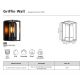 Aplice - Aplica de perete exterior IP44 design modern Griffin Smoked