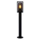 Stalpi - Stalp exterior IP44 design modern Griffin Smoked, H-80cm