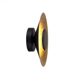 Aplice, corpuri de iluminat pentru pereti - Aplica LED de perete iluminat ambiental ORION 8W negru/lemn