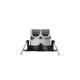 Spoturi tavan fals - Set de 3 spoturi incastrabile LED dimabil Fremont 3-Kit 4000K negru