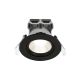 Spoturi tavan fals - Set de 3 spoturi incastrabile LED dimabil Fremont 3-Kit 4000K negru