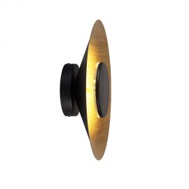 Aplice, corpuri de iluminat pentru pereti - Aplica LED de perete iluminat ambiental ORION 20W negru/lemn