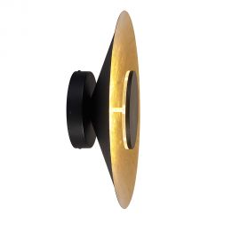 Aplice, corpuri de iluminat pentru pereti - Aplica LED de perete iluminat ambiental ORION 20W negru/auriu