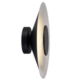 Aplice, corpuri de iluminat pentru pereti - Aplica LED de perete iluminat ambiental ORION 24W negru/alb