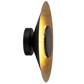 Aplice, corpuri de iluminat pentru pereti - Aplica LED de perete iluminat ambiental ORION 24W negru/lemn