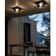 Plafoniere - Plafoniera exterior IP44 design modern Griffin Smoked