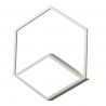 Aplica LED de perete/tavan KUBICK 18+30W alba