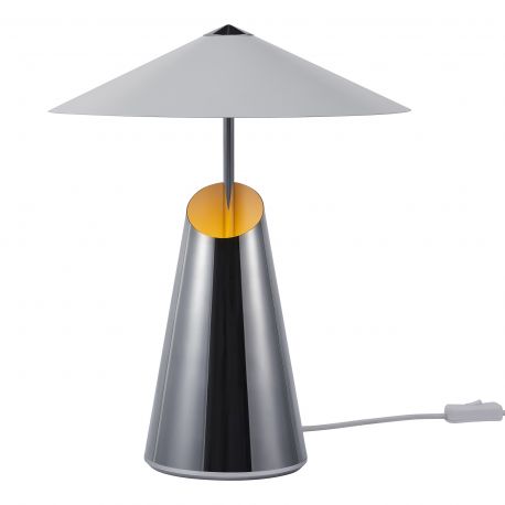 Veioze - Veioza, Lampa de masa design geometric, abajur directionabil Taido crom