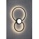 Aplice, corpuri de iluminat pentru pereti - Aplica LED perete/tavan design geometric MURAL neagra