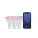 Becuri GU10 - Set 3 becuri Smart LED RGB GU10 PAR16 2200-6500K 380LM