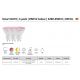 Becuri GU10 - Set 3 becuri Smart LED RGB GU10 PAR16 2200-6500K 380LM