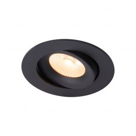 Iluminat pentru baie - Spot incastrabil baie directionabil LED IP44 Aliki Black