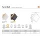 Aplice - Aplica LED directionabila cu protectie IP54 Turn alb