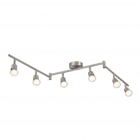 Plafoniere cu spoturi, Spoturi aplicate - Lustra design industrial cu 6 spoturi GU10 Avenue 6