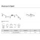 Plafoniere cu spoturi, Spoturi aplicate - Lustra design industrial cu 6 spoturi GU10 Avenue 6