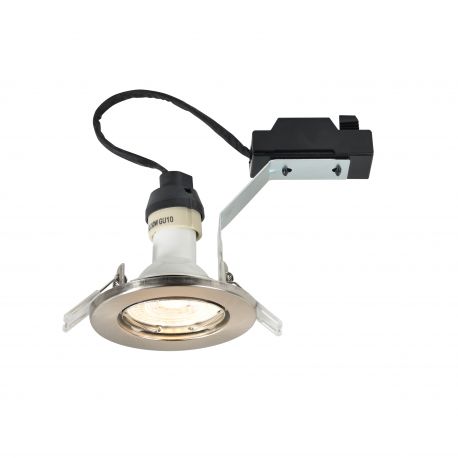 Spoturi tavan fals - Spot incastrabil directionabil cu bec GU10 2700K dimabil Canis nickel