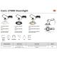 Spoturi tavan fals - Spot incastrabil directionabil cu bec GU10 2700K dimabil Canis nickel