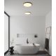 Iluminat pentru baie - Plafoniera slim pentru baie IP54 LED dimabil 2700K Oja 42 Wood Foil