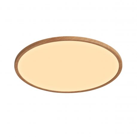 Iluminat pentru baie - Plafoniera slim LED 2700K 3-step MOODMAKER Oja 42 Wood Foil