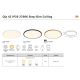 Iluminat pentru baie - Plafoniera slim LED 2700K 3-step MOODMAKER Oja 42 Wood Foil