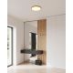 Iluminat pentru baie - Plafoniera slim LED 2700K 3-step MOODMAKER Oja 42 Wood Foil