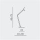 Pendule, Lustre suspendate - Accesoriu, Baza pentru veioza ZYTA S TABLE BK/GO