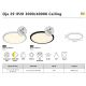 Plafoniere - Plafoniera slim LED Oja 29 IP20 3000/4000K alb