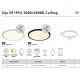 Iluminat pentru baie - Plafoniera slim LED Oja 29 IP54 3000/4000K alb