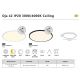 Plafoniere - Plafoniera slim LED Oja 42 IP20 3000/4000K negru