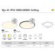 Iluminat pentru baie - Plafoniera slim pentru baie LED Oja 42 IP54 3000/4000K negru
