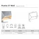 Aplice - Aplica de perete iluminat exterior IP54 Pontio 27 otel galvanizat