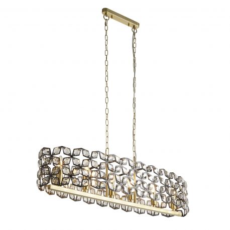 Candelabre, Lustre - Lustra suspendata eleganta cu cristale Iris 6Lt