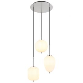 Pendule, Lustre suspendate - Lustra 3L design modern Blacky I nichel mat
