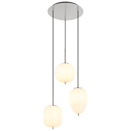 Pendule, Lustre suspendate - Lustra 3L design modern Blacky I nichel mat