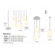 Pendule, Lustre suspendate - Lustra 3L design modern Blacky I nichel mat