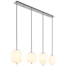 Pendule, Lustre suspendate - Lustra 4L design modern Blacky I nichel mat