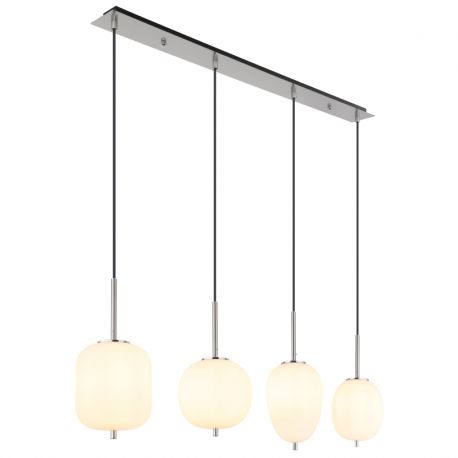 Pendule, Lustre suspendate - Lustra 4L design modern Blacky I nichel mat