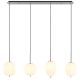 Pendule, Lustre suspendate - Lustra 4L design modern Blacky I nichel mat