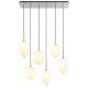 Pendule, Lustre suspendate - Lustra 6L design modern Blacky I nichel mat