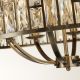 Candelabre, Lustre - Lustra eleganta design modern Bijou 8Lt alama antic/ champagne