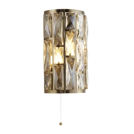 Aplice, corpuri de iluminat pentru pereti - Aplica de perete design modern Bijou alama antic/ champagne