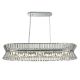 Candelabre, Lustre - Lustra eleganta cu cristal ideala pentru sufragerie sau bucatarie Uptown 10Lt Oval