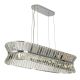 Lustra eleganta cu cristal ideala pentru sufragerie sau bucatarie Uptown 10Lt Oval
