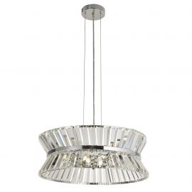 Lustra eleganta cu cristal ideala pentru sufragerie sau bucatarie Uptown 7Lt