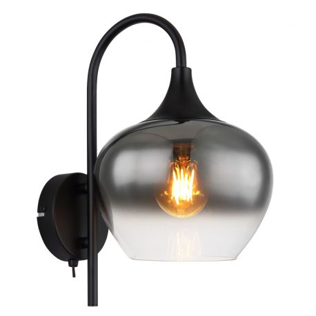 Aplice, corpuri de iluminat pentru pereti - Aplica de perete design modern Maxy negru